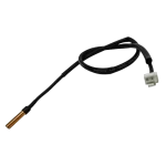 Sensor de temperatura Midea 11201007003447 con punta de cobre y cable corto enrollado.