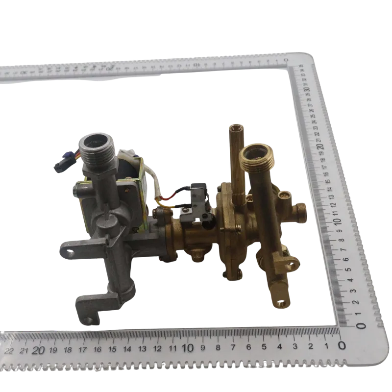 Válvula de enlace agua-gas 6DH12D-02A frontal ensamblada con medidor