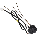 Válvula de gas AJU74892401 para neveras LG con estructura metálica y conectores dobles, repuesto original.