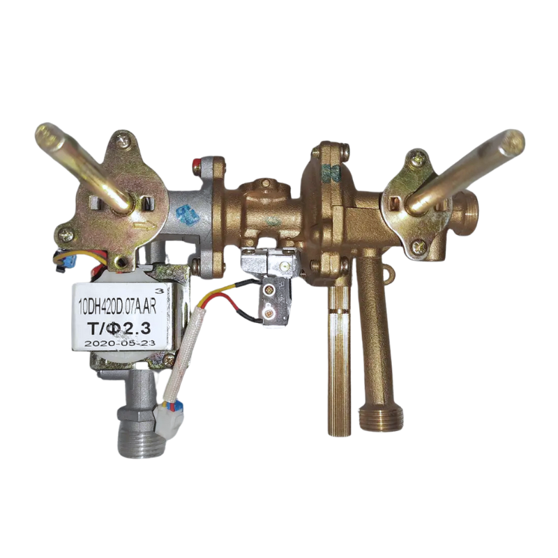 Válvula de enlace agua-gas 12951100A01525 vista superior con etiqueta