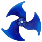 Ventilador cruzado Midea 12100105000961 con cuatro aspas curvadas de plástico azul