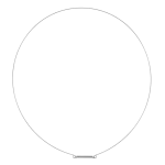 Abrazadera aro metalico LG 2W20017E completa en vista frontal