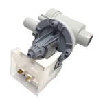 Vista trasera de bomba de drenado LG 5859EA1006J con motor y conectores