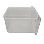 Cajón LG AJP73894401 para refrigeradores side by side, vista lateral del contenedor transparente