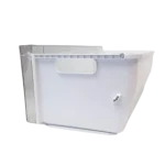 Cajón LG AJP73954601 – Lateral del conjunto Cajón LG AJP73954601, vista lateral del cuerpo blanco con frente transparente para Freezing Zone