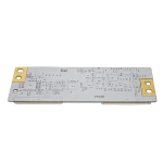 Reverso de la tarjeta T-CON LG EAT63915101 con máscara blanca y serigrafía