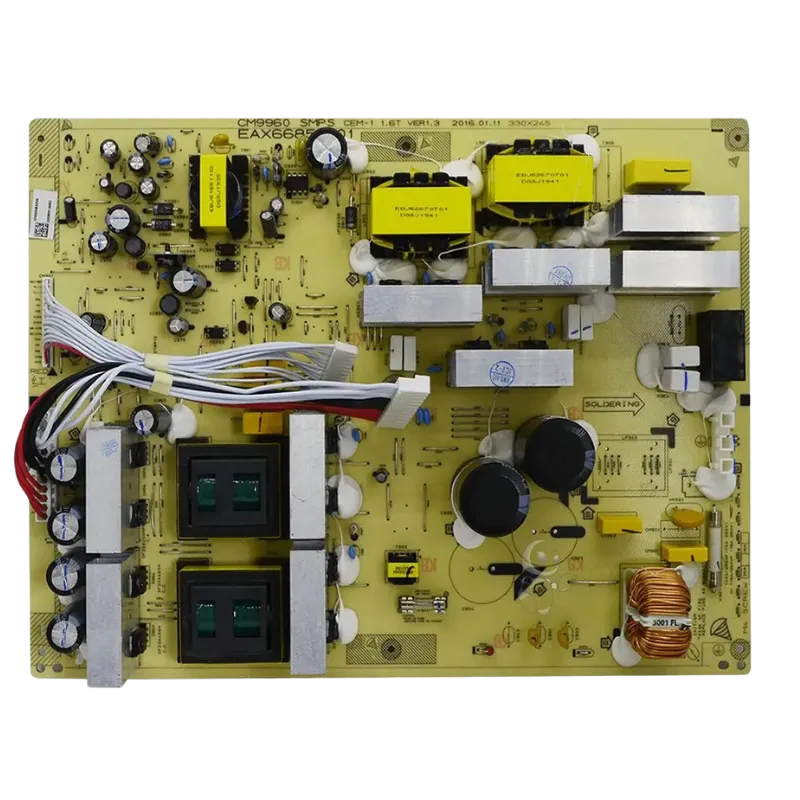 LG EBR82198101 – Power PCB CM9960 (vista superior) Fuente de alimentación LG CM9960 Power PCB EBR82198101 EAX66854101 vista superior