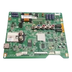 Placa principal EAX65264006 LG 42LN5200 vista superior Main Board LG EAX65264006 en vista superior con conectores y disipador