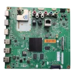 Tarjeta principal EAX65610206 LG 42LB5800 vista superior Main Board LG EAX65610206 ángulo superior con conectores múltiples
