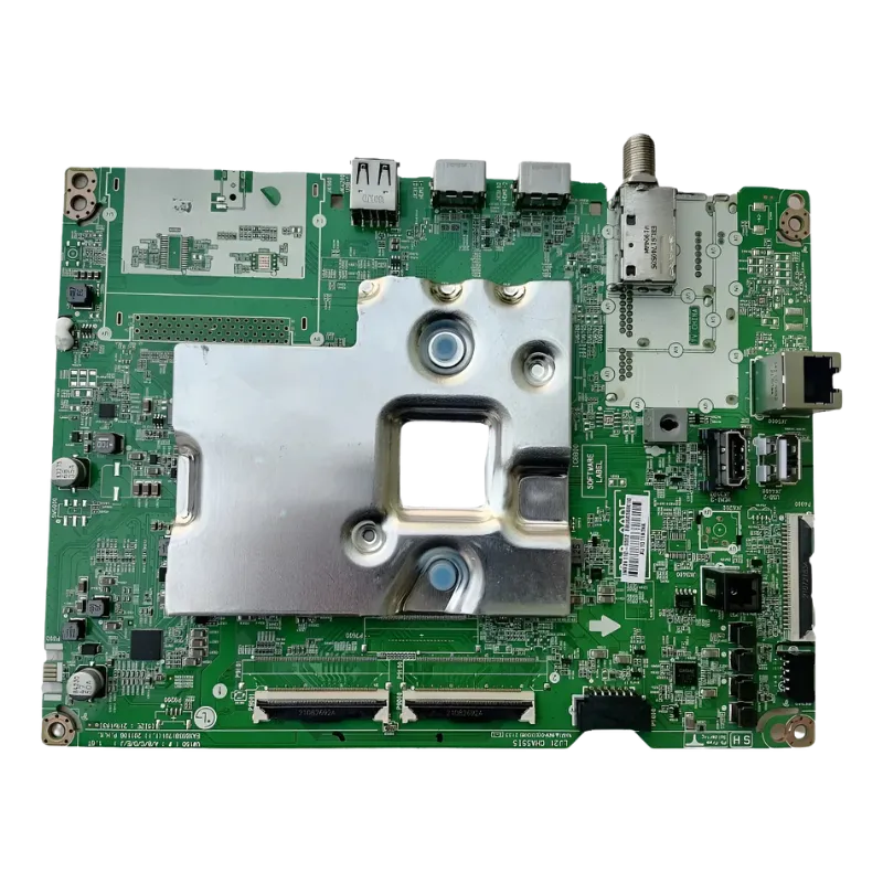 Main board LG EBU66369010 vista superior con blindaje metálico y puertos HDMI, USB, LAN y antena