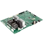 Placa principal LG OK99 — vista en ángulo izquierda Main Board LG XBOOM OK99 vista en ángulo con módulos de potencia