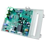 Placa electrónica LG EBR82716202 unidad exterior Inverter, vista en ángulo con capacitores y bobinas