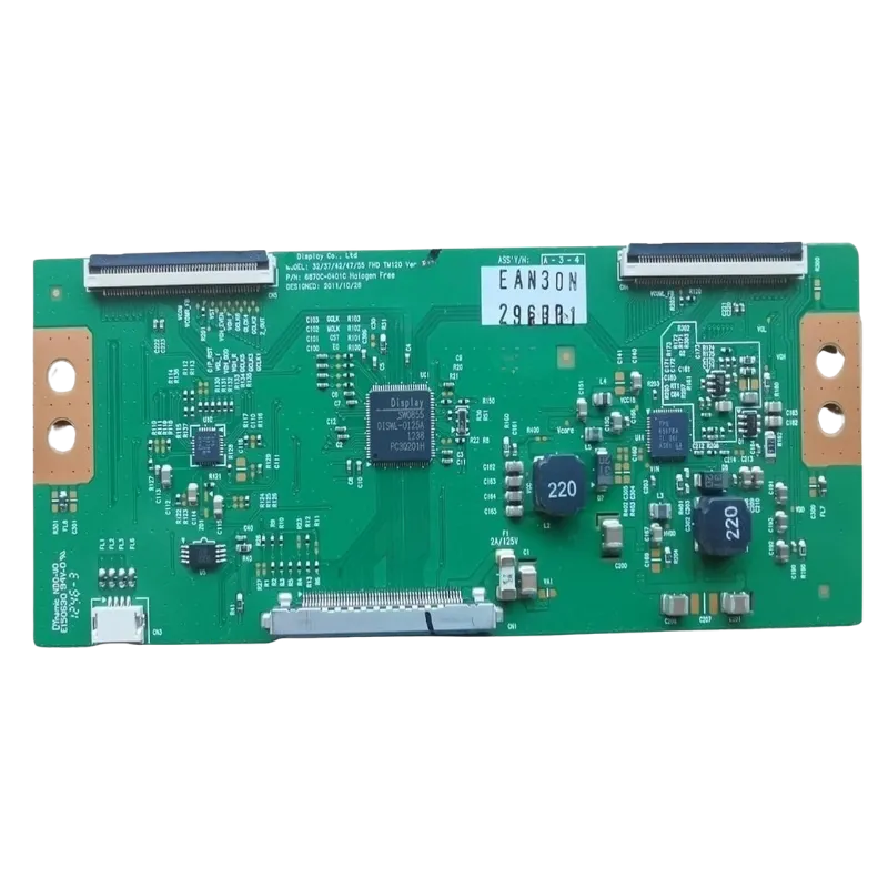 T-CON LG 6870C-0401C vista frontal completa compatible con 42LM5800 y 42LM6200