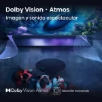 Hisense 100Q7QG con Dolby Vision y Atmos para una experiencia audiovisual espectacular Experiencia Dolby Vision y Atmos en el televisor Hisense 100Q7QG para imagen y sonido envolvente