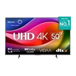 Televisor Hisense Smart 50" UHD/4K VIDAA 60Hz 24W 50A5NV