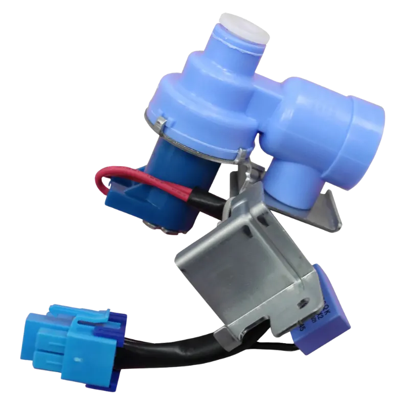 Válvula de agua LG AJU72952607 vista lateral con conector azul