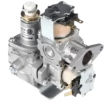 Lado del conector válvula de gas AGM30063309 para secadoras LG Válvula de gas AGM30063309 con puerto de entrada visible para secadoras LG