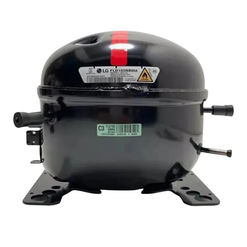 Compresor TCA36811432 LG vista frontal con etiqueta FLD165NBMA