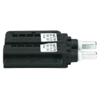 Amortiguadores LG ACV73730204 — par con etiquetas Par de amortiguadores LG ACV73730204 apilados con etiquetas de fabricación y vástagos metálicos paralelos