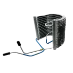 Conjunto condensador LG ACG76304502 – detalle posterior con aletas y línea azul