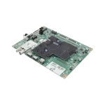 Main Board EBU67086901 de LG para TV vista en ángulo derecho, con conector coaxial y USB