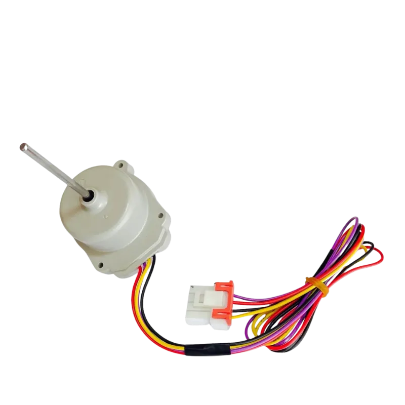 Vista frontal del motor de ventilador LG EAU62963004 con carcasa y eje central