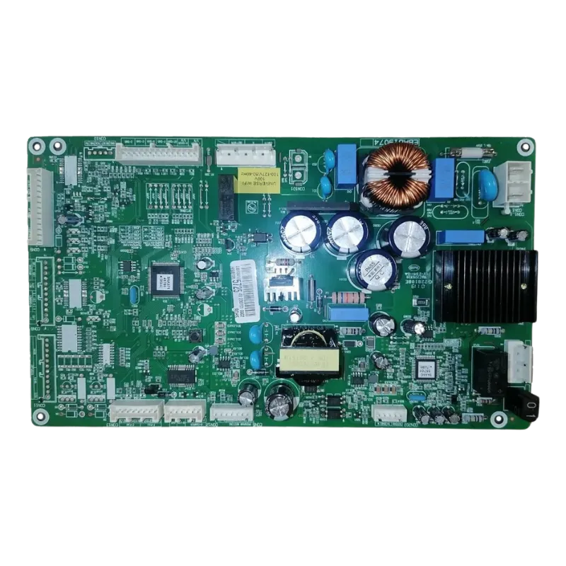 Reverso de la placa MAIN LG EBR84185725 con red de pistas PCB