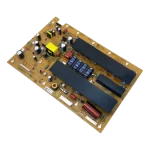 Vista trasera de la placa Y-SUS LG EBR66607501 con pistas y disipadores