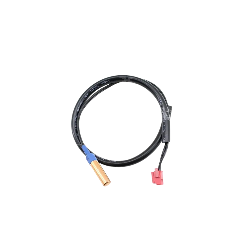 Sensor temperatura DB32-00204A Samsung vista general Sensor de temperatura Samsung DB32-00204A con conector rojo