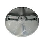 Agitador DC66-00787A Samsung, vista superior alternativa; plato Wobble gris con perforaciones y centro reforzado.