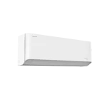 Aire acondicionado Hisense Esmeralda Inverter 36.000 BTU 220V modelo AS-36TW2HB, mini split blanco, vista 3/4 izquierda con panel liso