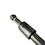 Detalle del cuerpo y vástago del amortiguador Samsung DC66-00470A, perspectiva cercana.