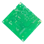 PCB posterior main board LG EBU64981804 vista diagonal con pistas y pads