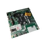 Main board LG EBU65656001 – perspectiva 3/4 (BPR) Main board LG EBU65656001 en ángulo 3/4 con puertos delanteros y blindaje