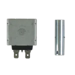 Solenoide Samsung DA74-40151G – frente y eje desmontado para dispensador de hielo