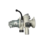 DC97-20621A – Vista lateral completa Bomba DC97-20621A vista lateral con etiqueta del motor y cuerpo de la bomba