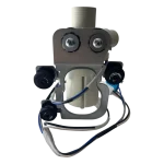 Bomba de drenaje 5859EA1004P LG | Vista frontal Bomba de drenaje LG 5859EA1004P original – vista frontal con soporte y conectores