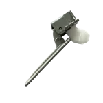 Button Assembly LG ABH74721208 | Vista lateral LG ABH74721208 botón dispensador – vista lateral mostrando bisagra y palanca