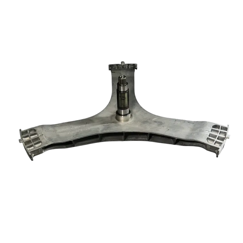 Cruceta o brida-eje Samsung DC97-21488A para lavadora frontal, vista frontal con eje central montado y brazos en Y