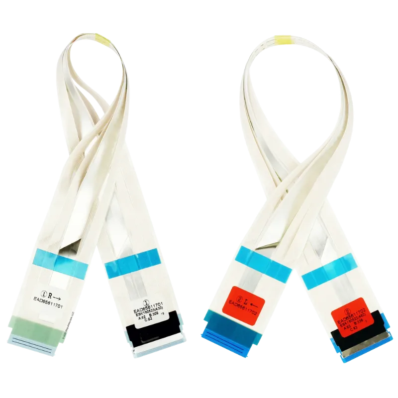 Par de cables flex LG EAD65611701 y EAD65611702 para reparación de pantalla TV 65UM7400PDA