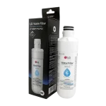 Filtro de Agua LG LT1000P y Empaque Original Filtro de agua LG LT1000P junto a su empaque original de venta.