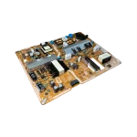 Fuente de alimentación BN44-00804A Samsung, vista tres cuartos derecha; placa L55CS1_FHS con entradas AC y fusibles.