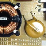 Detalle serigrafía PD46A0_BSM BN44-00422A y PD46A1_BSM BN44-00423A en la PCB de fuente Samsung