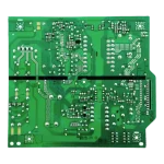PCB fuente de poder EBR86133901 para LG CK57, vista del reverso con pistas y soldaduras
