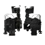 Conjunto de cerradura Samsung DC34-00028A visto por ambos lados, frente y reverso