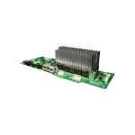 Main board LG EBR31636001 SNH5, perspectiva trasera del disipador y arneses