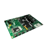 EBU63755401 – Diagonal Derecha y Conectores Main Board LG EBU63755401 perspectiva derecha con módulo RF, RJ45 y fila de puertos HDMI/USB