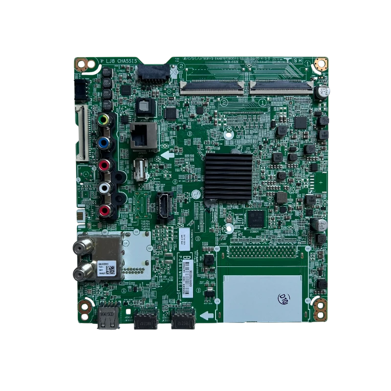 Main Board LG EBU64729603 para TV 55UK6350PDC.BWCTLOR – vista frontal con HDMI, USB, LAN y sintonizador