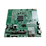 Main Board LG EBU64985905 – vista frontal baja con fila de puertos y disipador