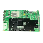 Main Board LG EBU65405101 vista frontal centrada con blindaje, RJ45, HDMI/USB y doble ranura LVDS